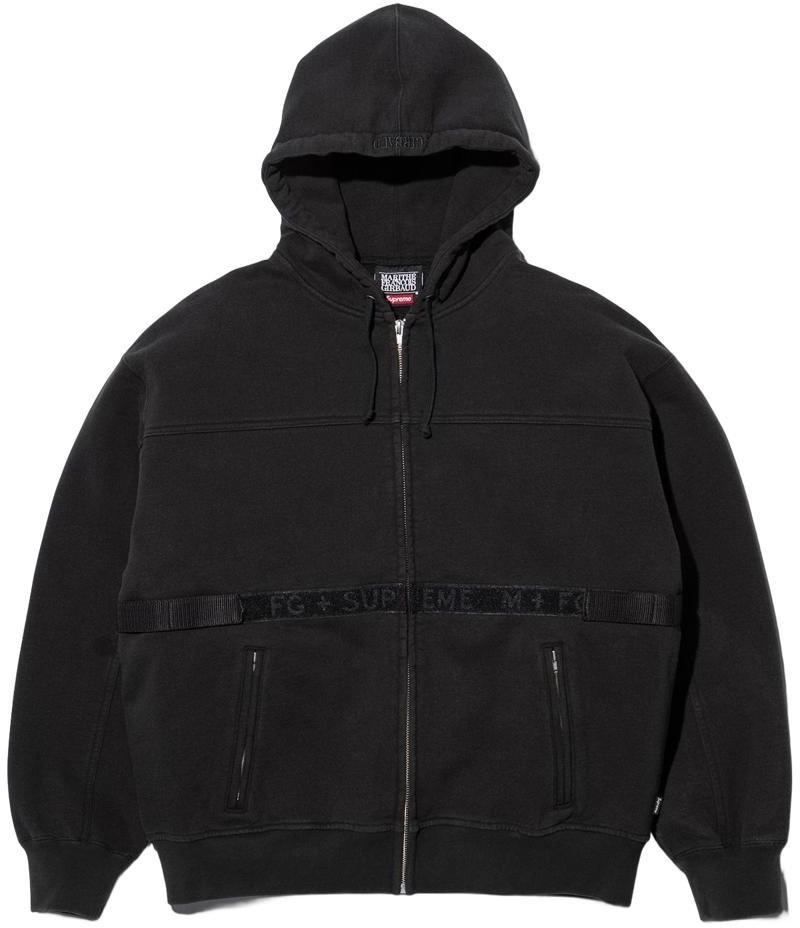 Supreme®/Marithé + François Girbaud Zip Up Hooded Sweatshirt view 6